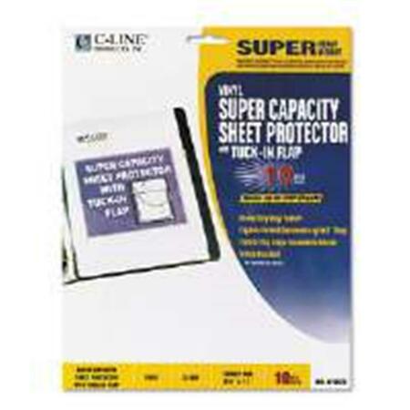 C LINE 61027 Super Capacity Sheet Protector with Tuck-In Flap- Letter Size YYAZ-CLI61027